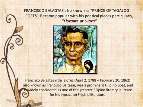 Francisco Balagtas' Most Famous Work .